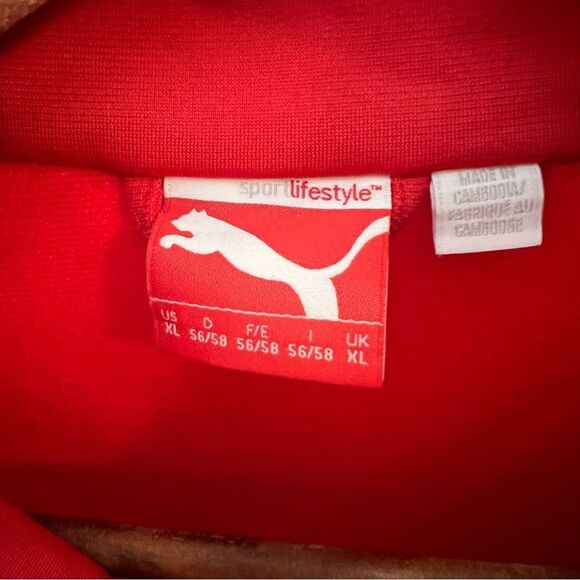 Puma Men’s Red White Iconic T7 Full Zip Track Jacket - Picture 5 of 5